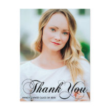 Agradecimiento de foto de graduación de caligrafía