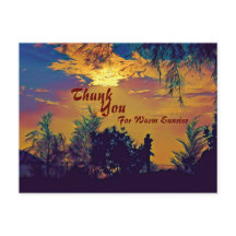 Agradecimiento Escenario Acuarela Calido Amanecer 