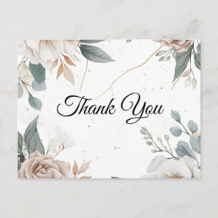 Postal Agradecimiento Floral