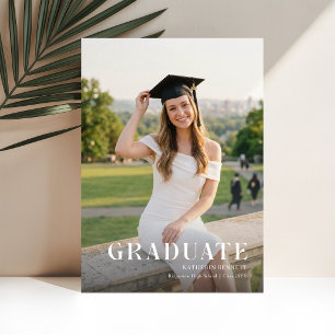 Postal Agradecimiento Moderno para Fiesta de Graduación c