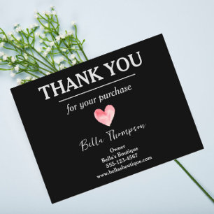 Postal Agradecimiento personalizado para pequeñas empresa