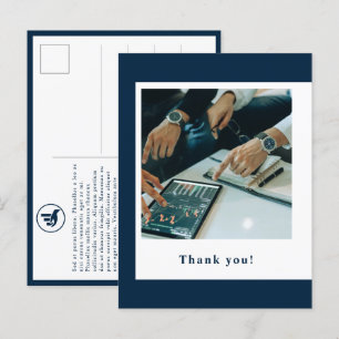 Postal Agradecimiento promocional de planificadores finan