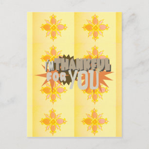 Postal Agradecimiento sincero: "Agradecimiento por ti" co