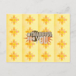 Postal Agradecimiento sincero: "Agradecimiento por ti" co