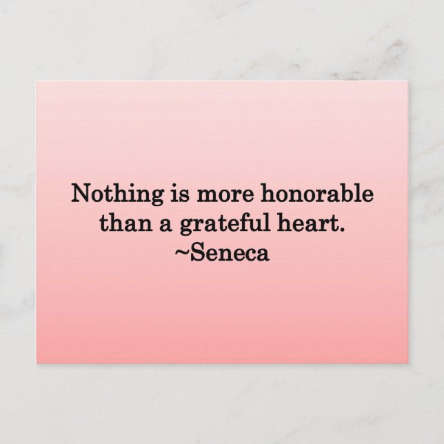 Postal Agradecimientos de corazón (Anverso)