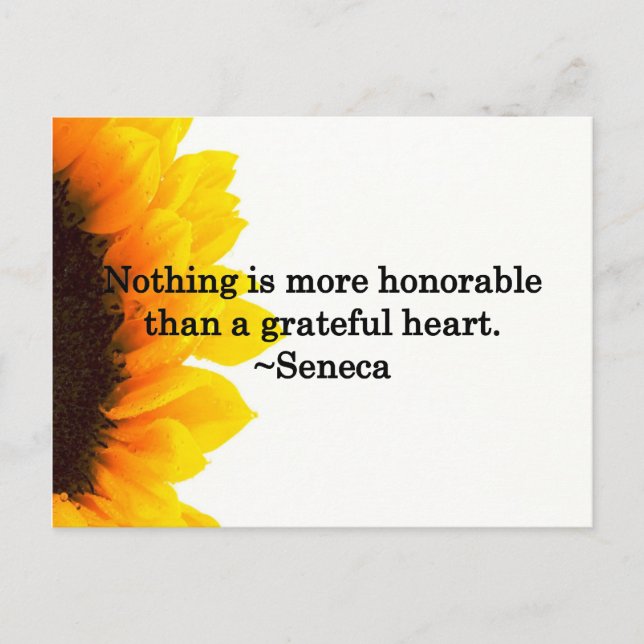 Postal Agradecimientos de corazón (Anverso)