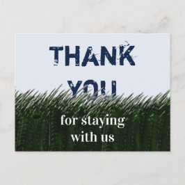 Postal Agradecimientos de Green Grass y Sky Guest