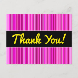 Postal Agradecimientos + Magenta delgada y patrón de fran