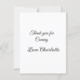 Postal agradecimientos por el mensaje de texto de añadir 