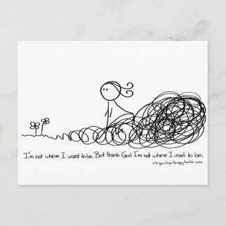 Postal Agradezca a dios que no soy donde era