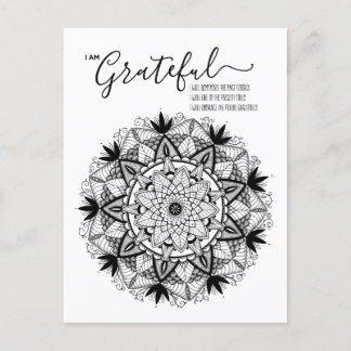 Postal Agradezco la afirmación y la intención de Mandala