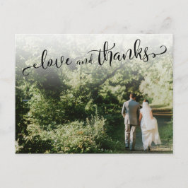Postal Agrega tu foto de boda, letra de amor y agradecimi