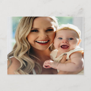 Postal Agregar foto de bebé personalizar personalizado