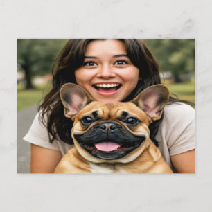 Postal Agregar foto de Bulldog Francés Personalizar