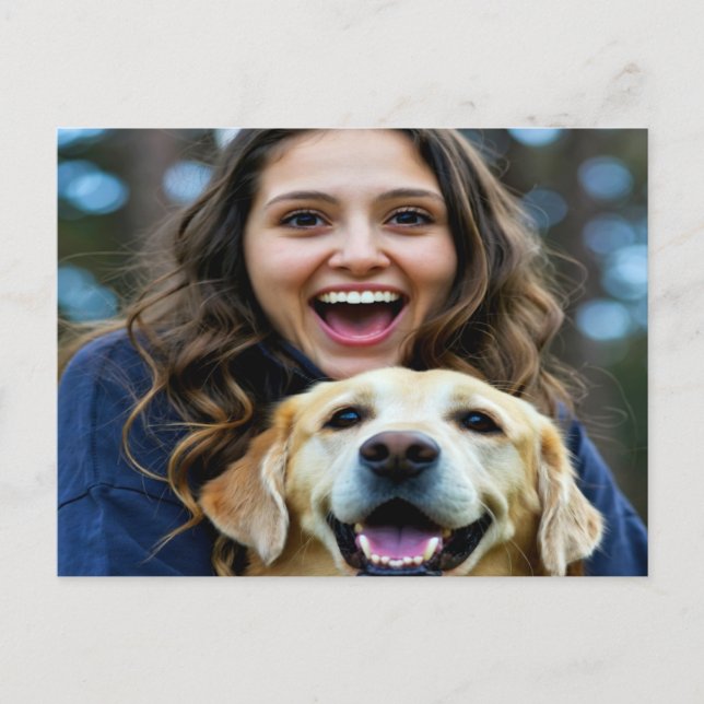 Postal Agregar foto de Labrador Retriever Personalizar (Anverso)