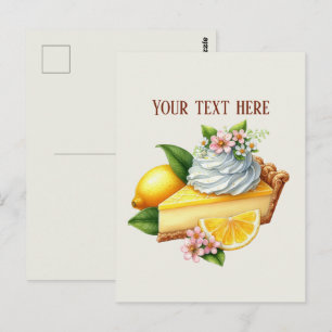 Postal agregar mensaje nombre de negocio panadería pastel