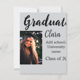 Postal Agregar nombre de graduación clase de 20xx felicit