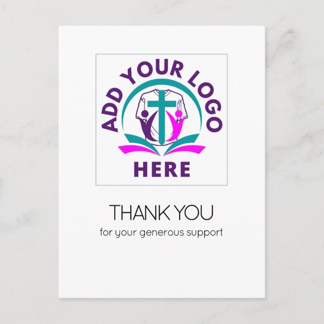 Postal AGREGAR TU LOGO Gracias (Anverso)