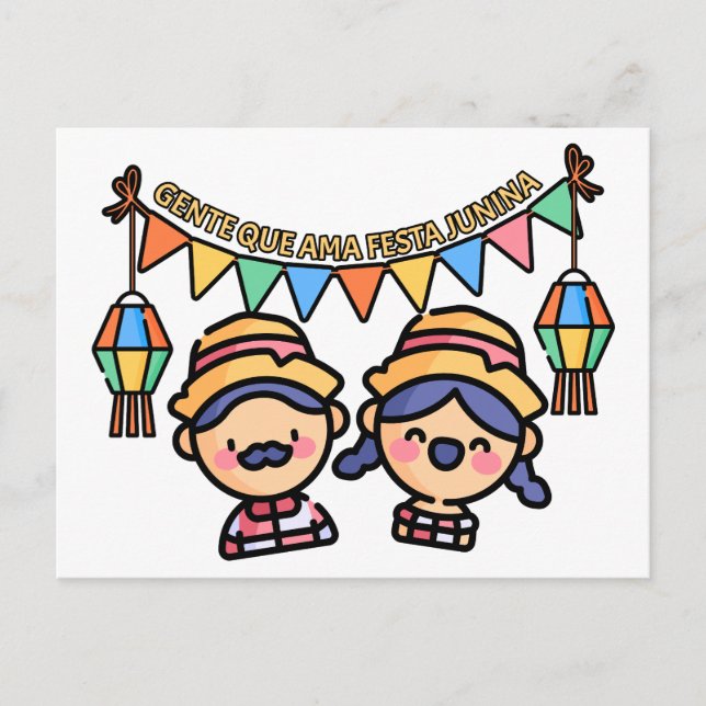 Postal Agricultores de Festa Junina (Anverso)