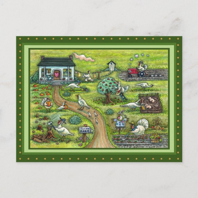 POSTAL AGRICULTURA, PAÍS HUMORÍSTICO GRACIAS A LAS AVES (Anverso)