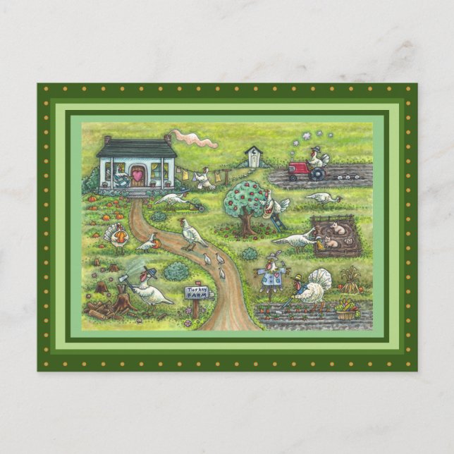 POSTAL AGRICULTURA TURQUÍA, HUMORÍSTICA AGRADECIMIENTO DE (Anverso)