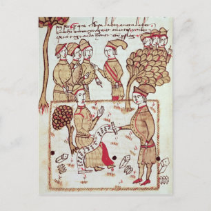 Postal Agrimensor con sus trabajadores