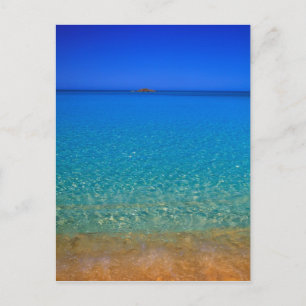 Postal Agua azul, Islas Exuma, Bahamas.