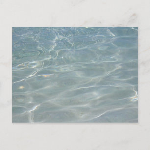 Postal Agua Caribeña Abstracta Azul Naturaleza