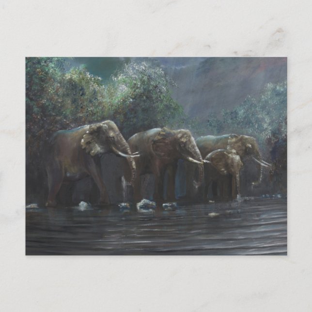 Postal Agua de bienvenida 1990 (Anverso)