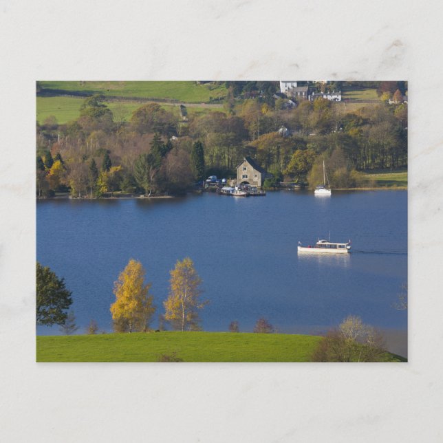 Postal Agua de Coniston, distrito de los lagos, Cumbria,  (Anverso)