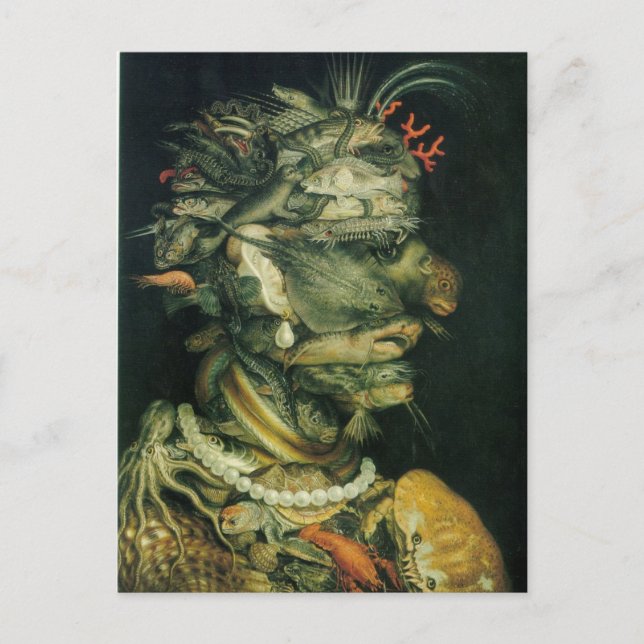 Postal Agua de Giuseppe Arcimboldo (Anverso)