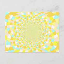Postal Agua de glint de sol BeDazzle Art Postcard Azul / 