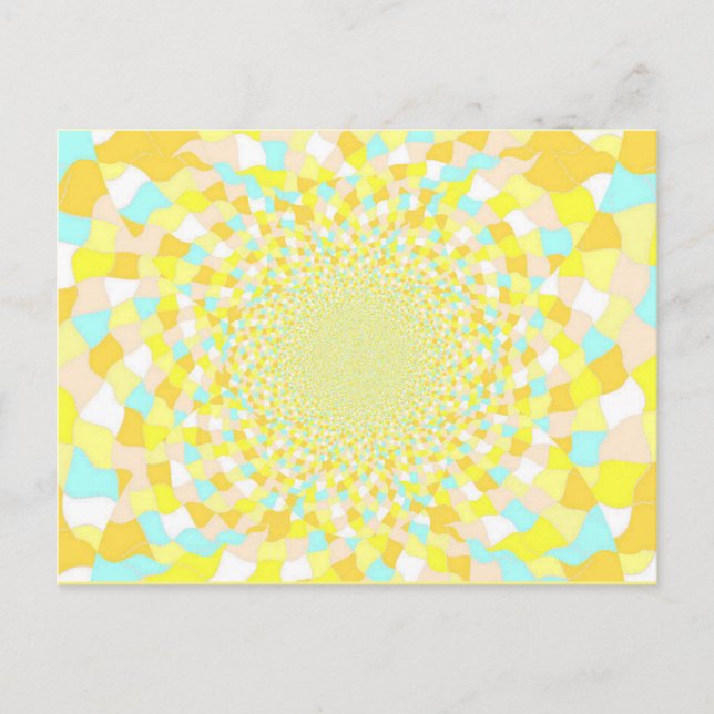 Postal Agua de glint de sol BeDazzle Art Postcard Azul /  (Anverso)