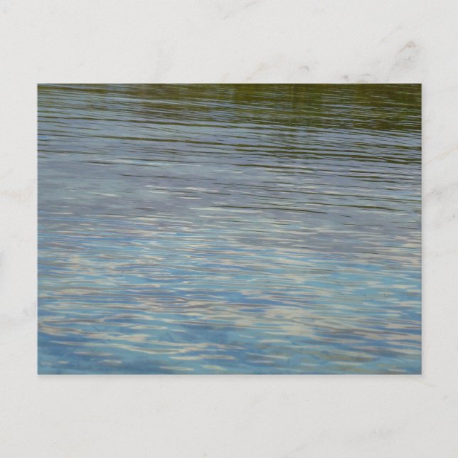 Postal Agua de la laguna del manglar Azul del Caribe (Anverso)