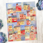 Postal Agua de Venecia<br><div class="desc">Una pintura acuarela de Venecia,  Italia. Arquitectura,  edificios,  canales y vías fluviales,  góndolas y puentes. Arte original de Nic Squirrell.</div>