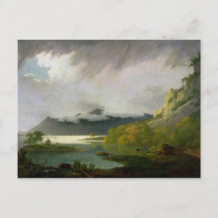 Postal Agua derwent con Skiddaw a distancia, c.1795
