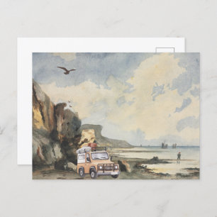 Postal Agua hermosa vista de la playa