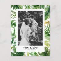 Agua, hojas tropicales, Boda fotográfico, gracias