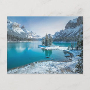 Postal Agua   Parque nacional Jasper de invierno, Canadá