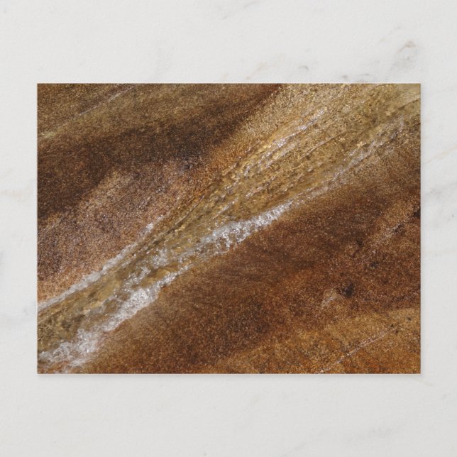 Postal Agua sobre granito en Franconia Notch Flume (Anverso)