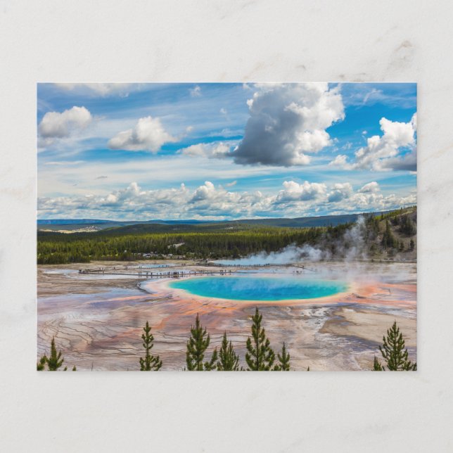 Postal Agua termal del Parque Nacional Yellowstone (Anverso)