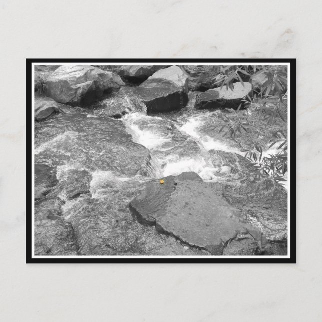 Postal Agua y rocas (Anverso)