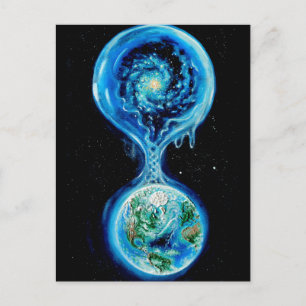 Postal Agua y vida en la Tierra y en el universo