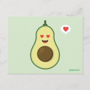 Postal Aguacate amor
