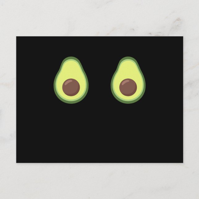 Postal Aguacate Halloween Costume Funny Aguacates (Anverso)