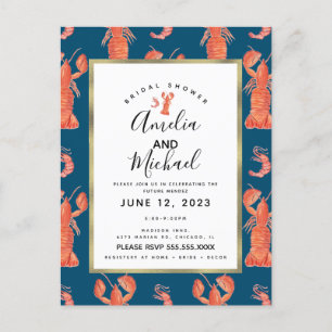 Postal Aguada de langosta langostino langostino Despedida