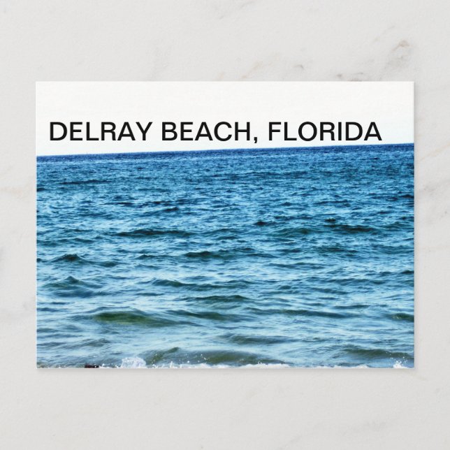 POSTAL AGUAS AZULES (Anverso)