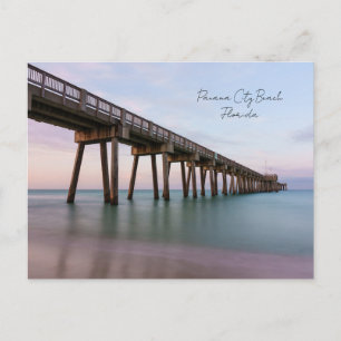Postal Aguas cristalinas en el muelle de Panama City Beac
