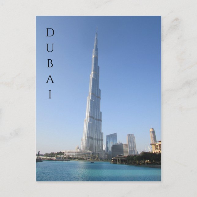 Postal aguas de burj khalifa (Anverso)