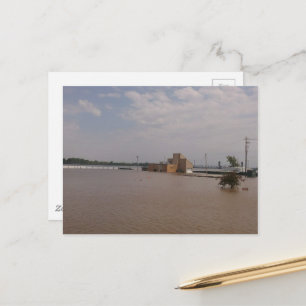 Postal aguas de inundación en Burlington, Iowa rompieron 
